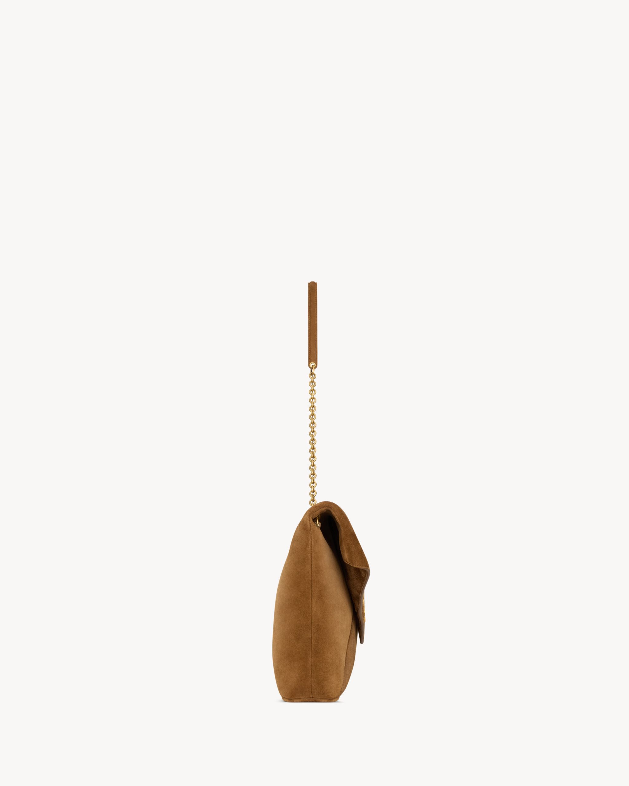 YSL CASSANDRE XXL pouch on chain in suede - Image 3